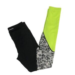 Jessica Simpson Women's Animal Print / Neon Leggings - Size Small